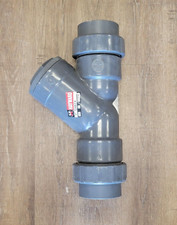 HAYWARD YC10400PE 4" PVC Y Check Valve Double Union