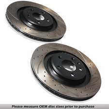 DISCHI FRENO POSTERIORI FORATI SCANALATI 330MM PER AUDI Q5 2.0 3.0 3.2 TDI TFSI 08-17