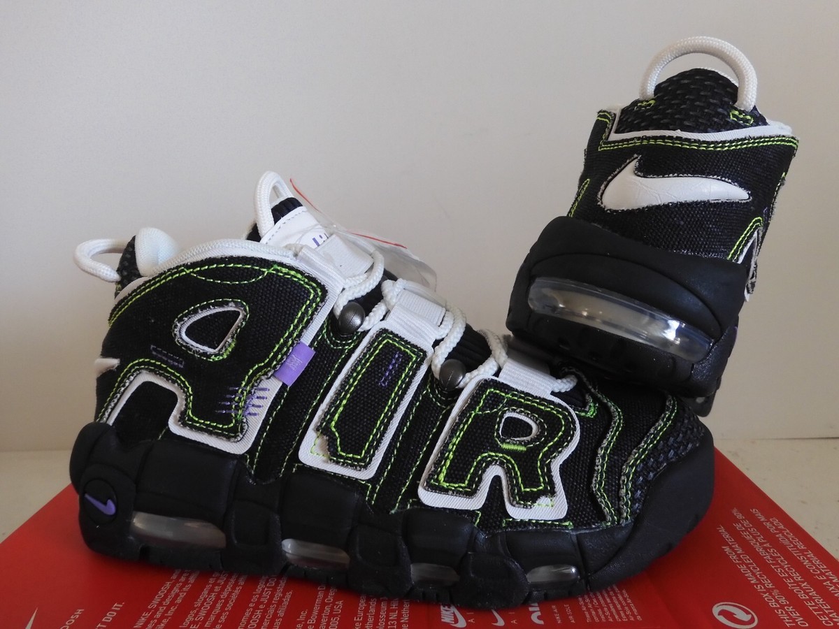 WMNS SWDC NIKE AIR MORE UPTEMPO DARK OBSIDIAN BLUE-WHITE SZ 6.5