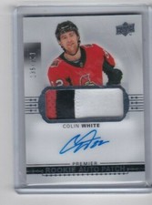 2017 2017-18 UPPER DECK PREMIER COLIN WHITE ROOKIE PATCH AUTO 135/299 SENATORS