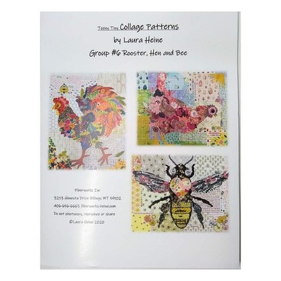 Teeny Tiny Collage Pattern Group 6 by Laura Heine 16x20 Full Color Instructions