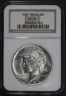 1921 (MS63) Peace Silver Dollar $1 NGC - Beautiful High Relief