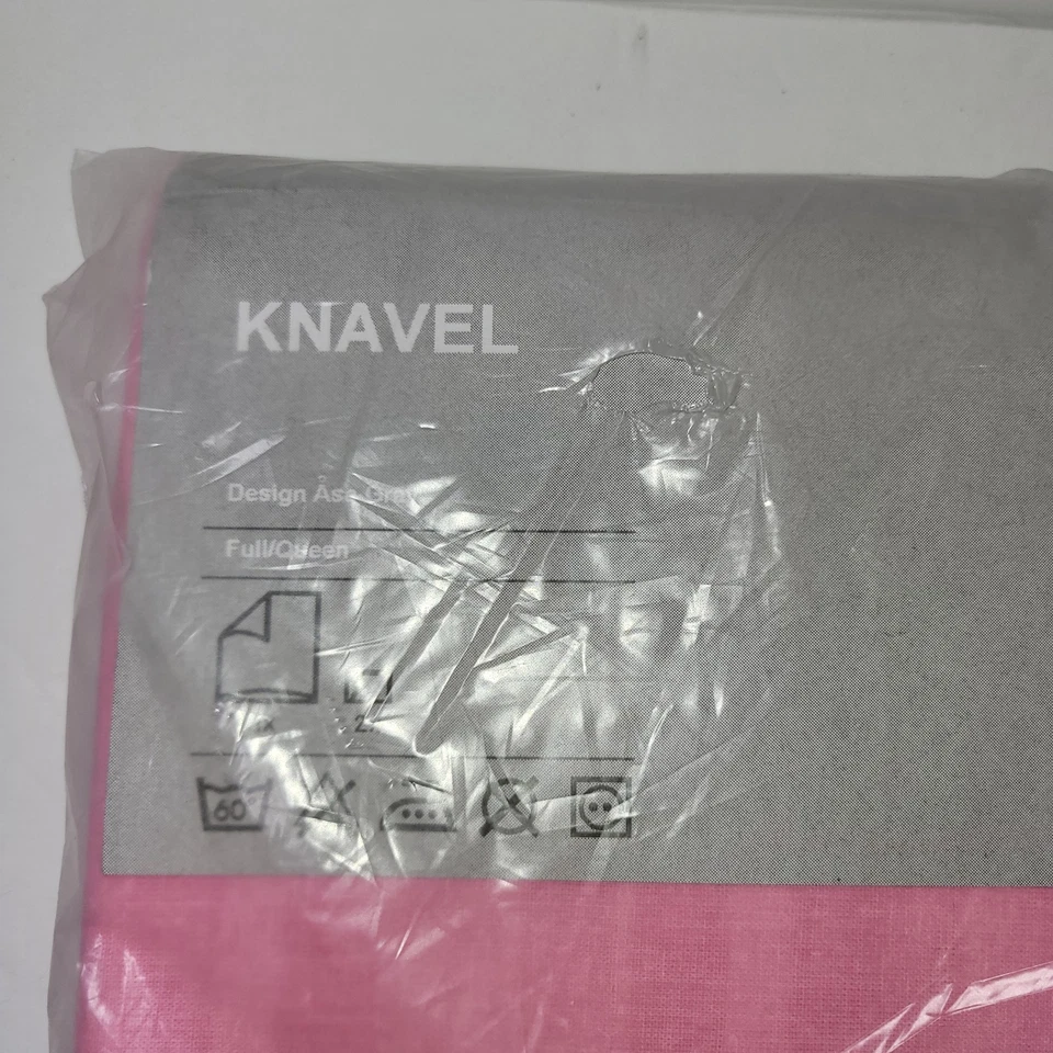 Ikea. Funda nórdica y fundas de almohada Knavel Queen/tamaño completo rosa. Ropa de cama. Nuevo. Foto 2 de 4