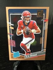 2023 Panini Clearly Donruss - CJ Stroud Rated Rookie #93 Orange /75 Bookend