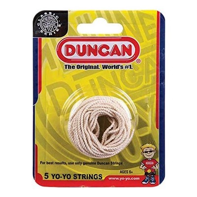 Duncan Hochbelastbare Yo-Yo-Saiten für Kunststoff, 5er-Pack, Weiß (100 % Baumwol