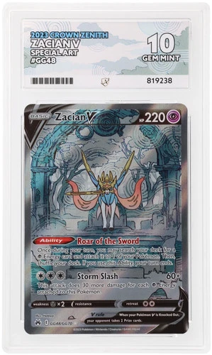 Zacian V GG48/GG70 ACE 10 Crown Zenith Pokemon TCG