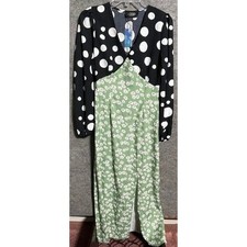 Cider Dress S Retro 90s Does 70s Grunge Hipster Indie Sleaze Whimsigoth Maxi