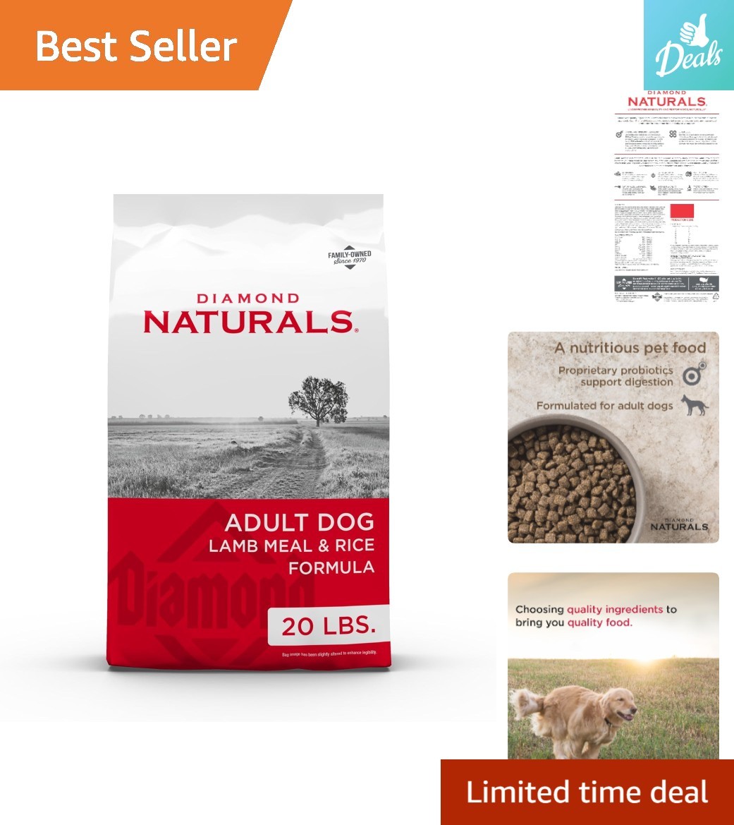 - Lamb Meal & Rice, 20lb For Optimal Health