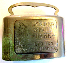 VTG Lynden State Bank Lynden Washington Souvenir Coin Bank Security Home Bank IL