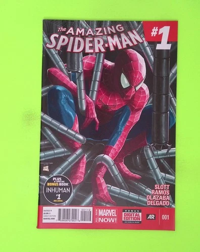 The Amazing Spider-Man #1 - 2nd print Vol. 3 2014 Marvel Comics Variant W182-227
