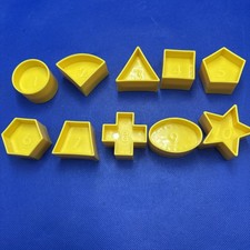 Vintage Tupperware Shape-O-Ball Toy Sorter  10  Replacement Shapes NOS