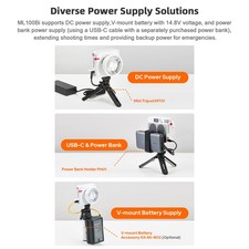 Godox ML100Bi 120W Bi-Color LED Video Light For Photography VOLO