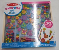Melissa  Doug Bead Bouquet Deluxe Wooden Bead Set With 220 Beads