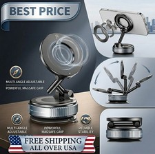 Mechanical Vacuum Magnetic Suction Cup Car Phone Holder Mount 360 Rotation
