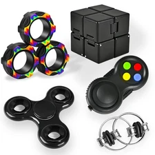 5PC Fidget Toys Adults Set Fidgets for Classroom Must Have Autism Sensory Pac...