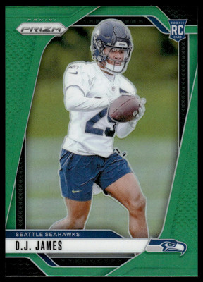 2024 Panini Prizm #322 D.J. James RC Green Seattle Seahawks