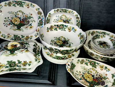 Mason's STRATHMORE Geschirrset Sammlergeschirr Terrine Servier Standschale