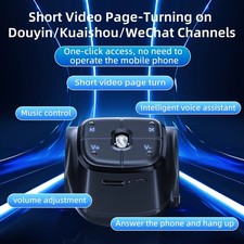 Wireless Bluetooth 5.4 Remote Button Helmet Earphone Motorcycle/Bike Handlebar M