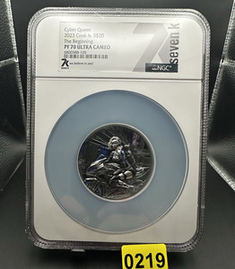 2023 Cook Is 3oz Silver Cyber Queen The Beginning NGC PF70 Ultra Cameo