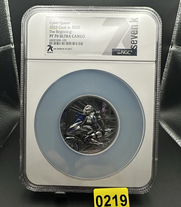 2023 Cook Is 3oz Silver Cyber Queen The Beginning NGC PF70 Ultra Cameo