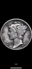 Mercury Dime 1917 VF Silver