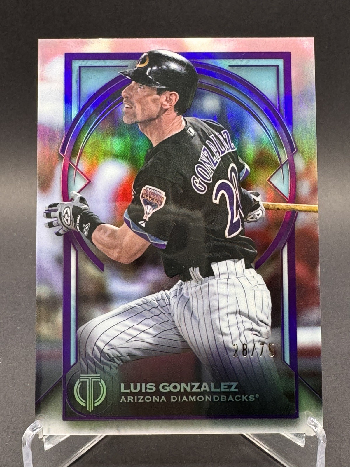 2026 Topps Tribute Luis Gonzalez Purple  28/75 AZ Diamondbacks 