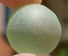 50 Sea Glass GRAPES Tumbled Green Balls 13/16" marbles