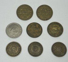 Lot Of 8 Lebanese Piastres Coins (25Px2) (10Px3) And (5Px3) Dates 1952-1961