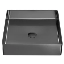 Karran USA CCV500 Cinox 15-3/4" Square Stainless Steel Vessel - Gunmetal Grey