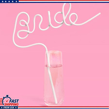Bachelorette Party XL White Bride Straw Bridal Shower Party Decorations Bride To