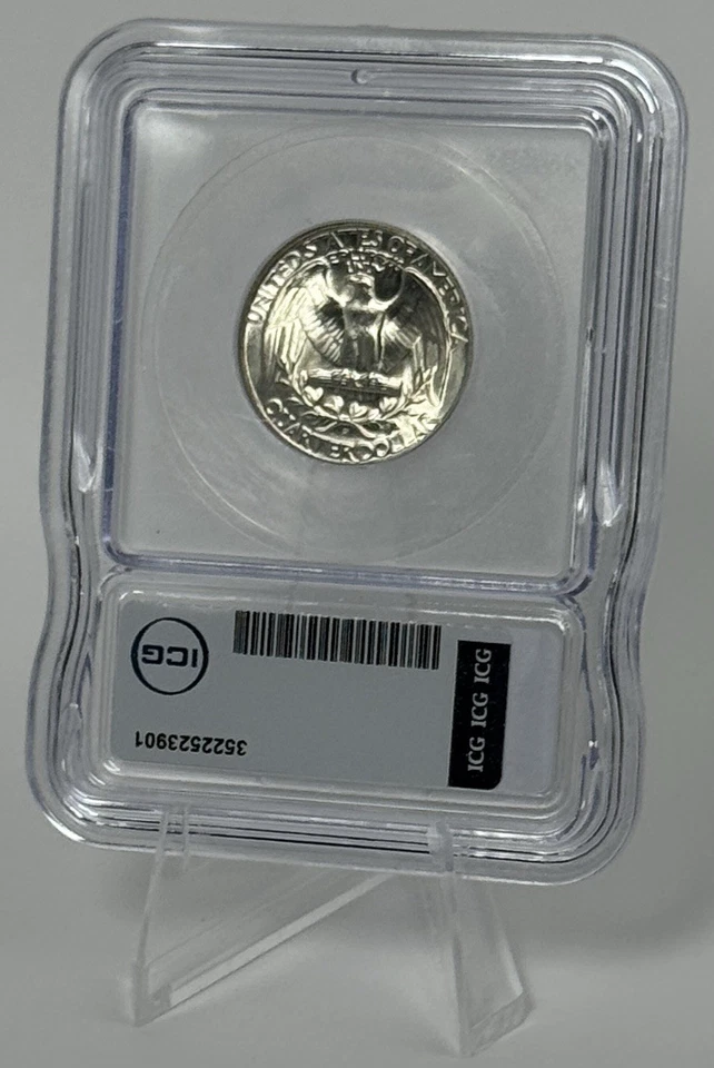 1946-D Washington Silver Quarter MS65 DDR D/D Large Die Cracks Brilliant Unc - Image 3 of 4