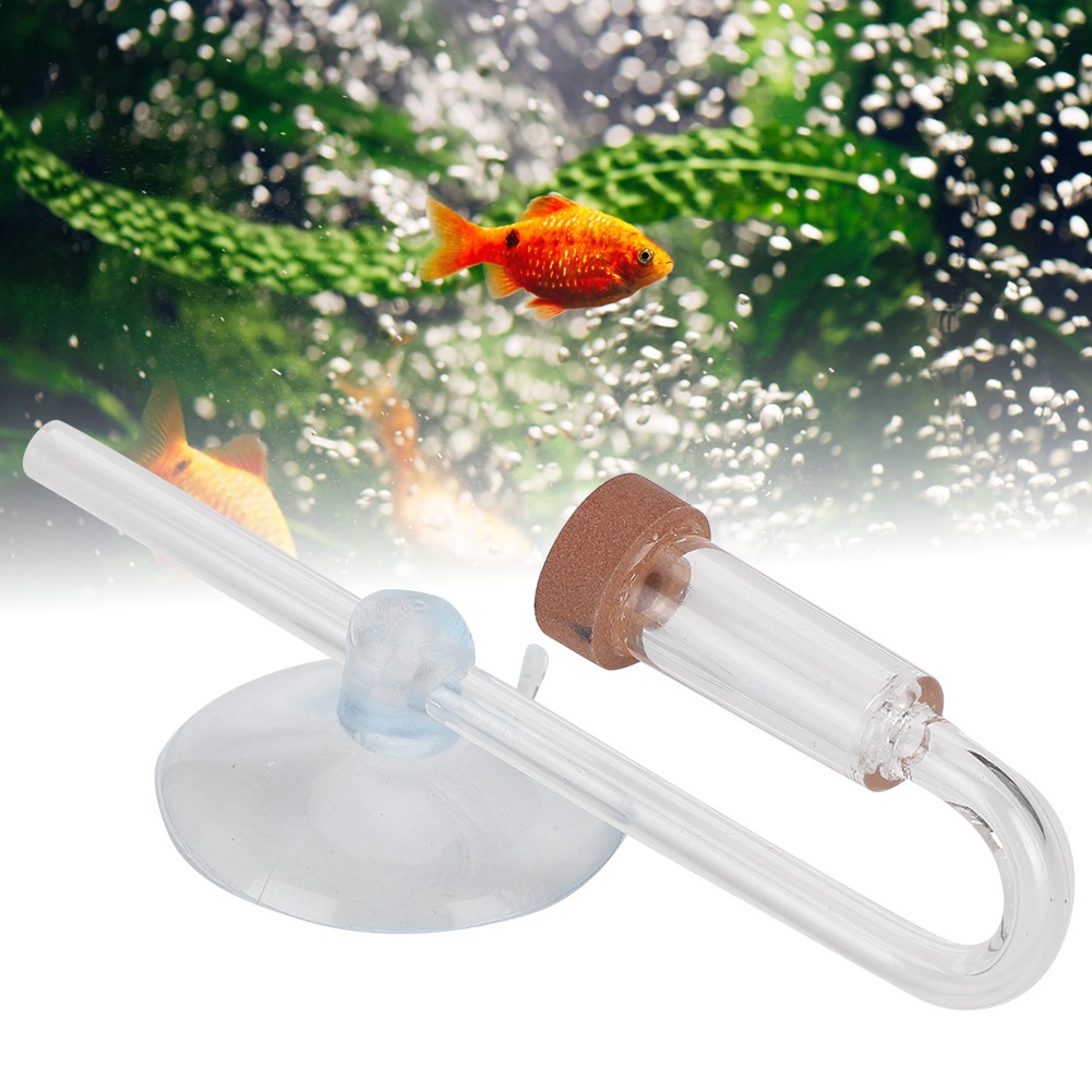 CN05-02 Fish Tank Transparent Acrylic CO2 Refiner Mini Diffuser Aquarium BL