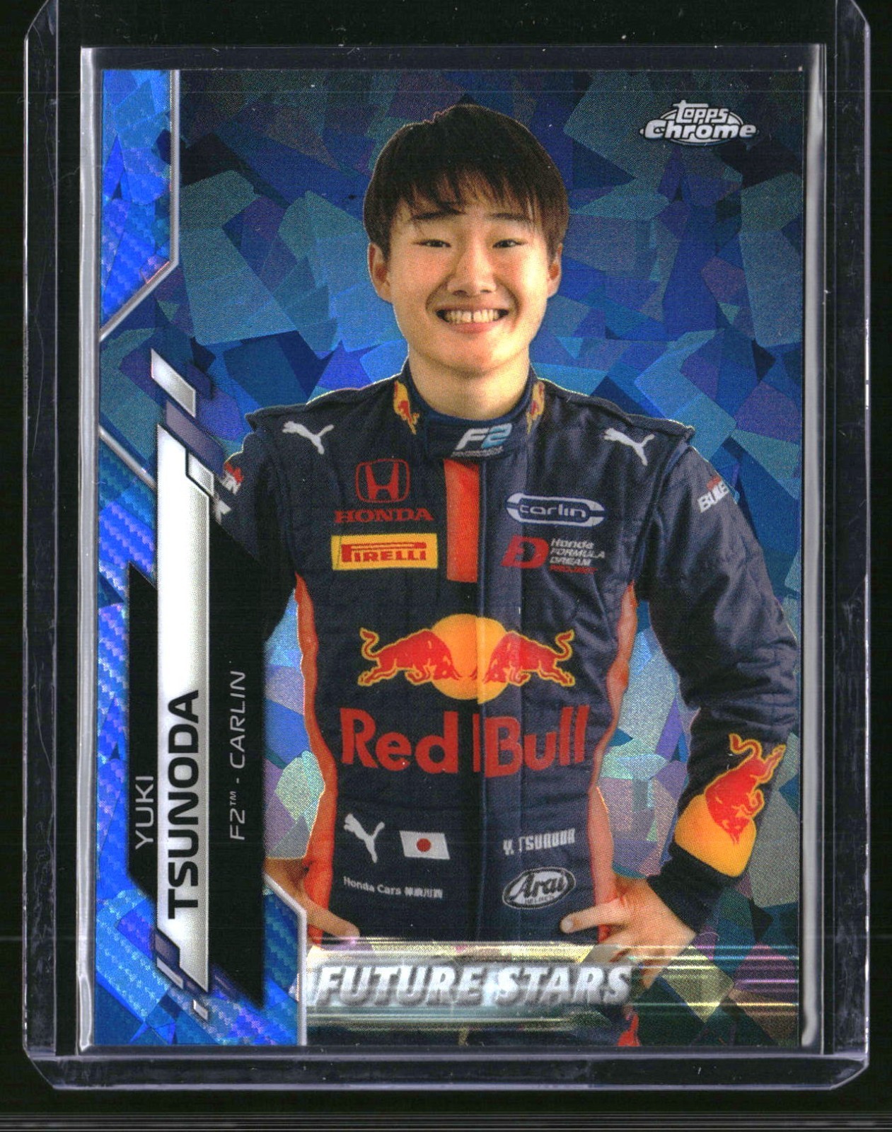2020 Topps Chrome Sapphire Formula 1 F1 Yuki Tsunoda Future Stars #60