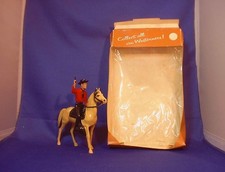 VINTAGE HARTLAND MINI CREAM HORSE WITH CHEYENNE RIDER  HAT IN 1960'S BOX