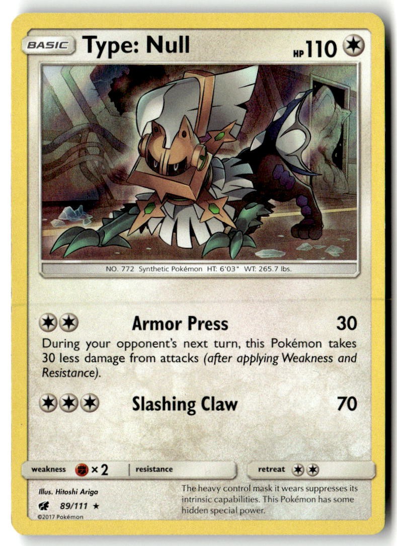 Type: Null 89/111 Holofoil - SM04 - PTCG - LP