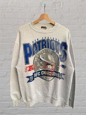 Vtg New England Patriots Football Team Crewneck Sweatshirt Unisex RM2721