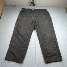 Carhartt Pants Mens 40x28 Loden Green Work B151 LOV Canvas Thrased Distressed