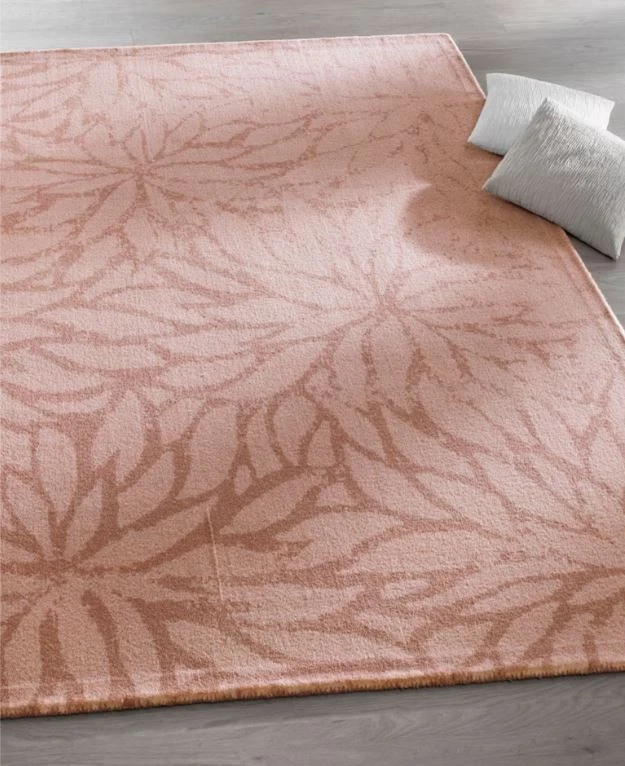 Teppich rosa 190 x 290 cm HEINE Kurzflor Blütenoptik altrosé Gr. 6 UVP:399€ P807 - Bild 2 von 3
