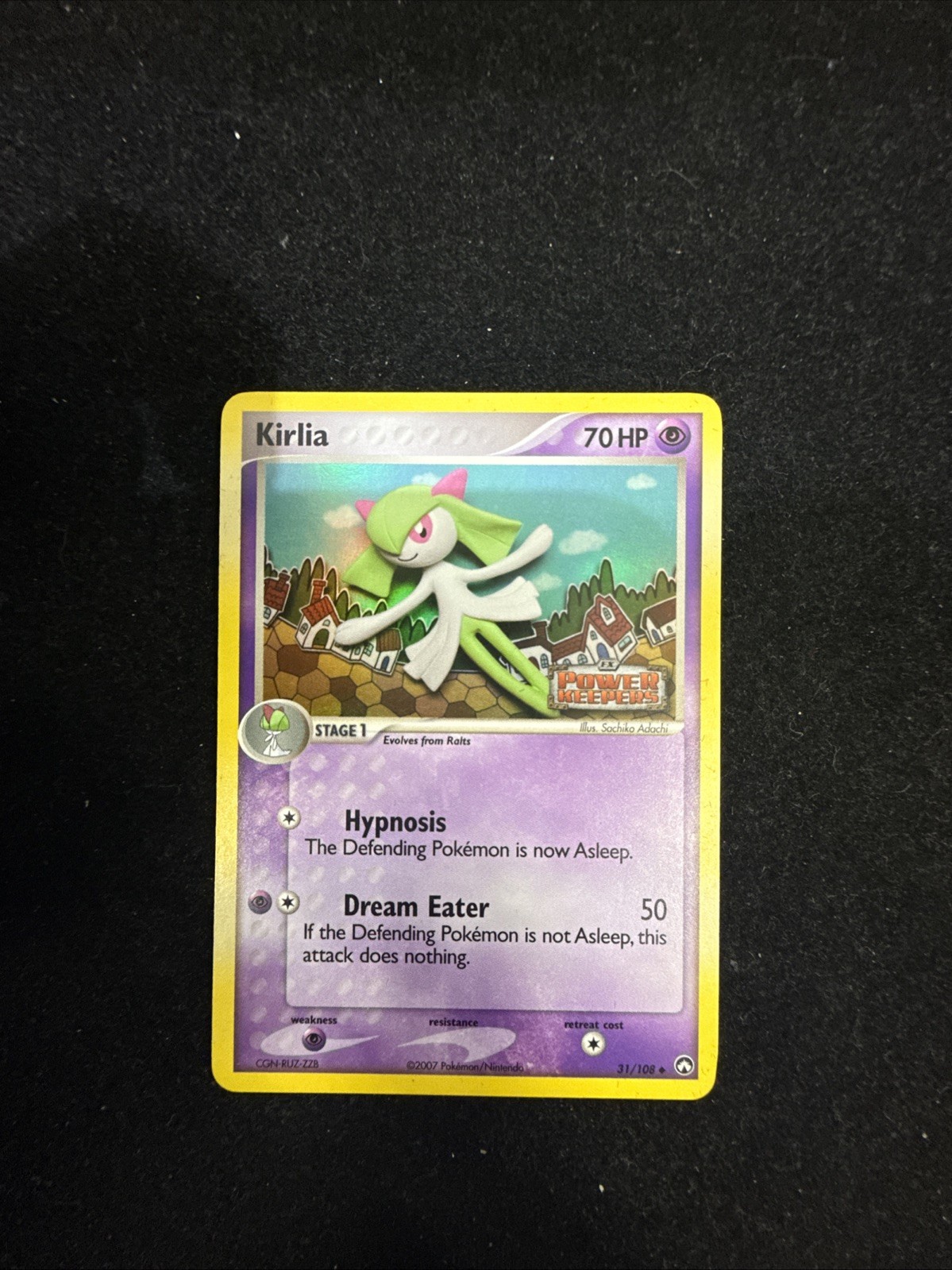 Pokemon TCG Kirlia Uncommon Reverse Holo Power Keepers 31/108