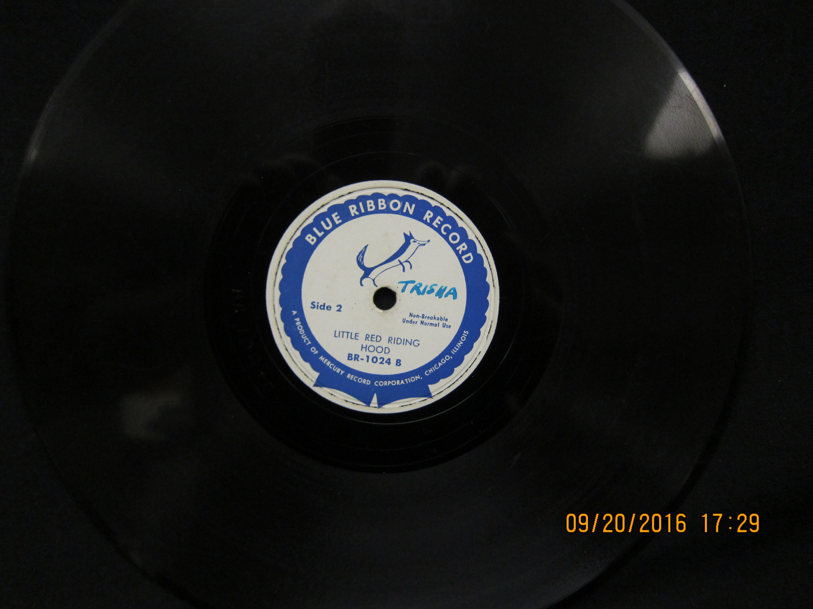 Little Red Riding Hood & Goldilocks and the 3 Bears - Blue Ribbon Records 78 RPM