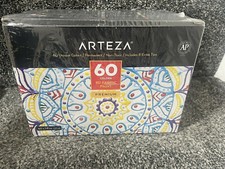 ARTEZA 3D Fabric Paint, 30ml Bottles - Set of 60 - New & Sealed