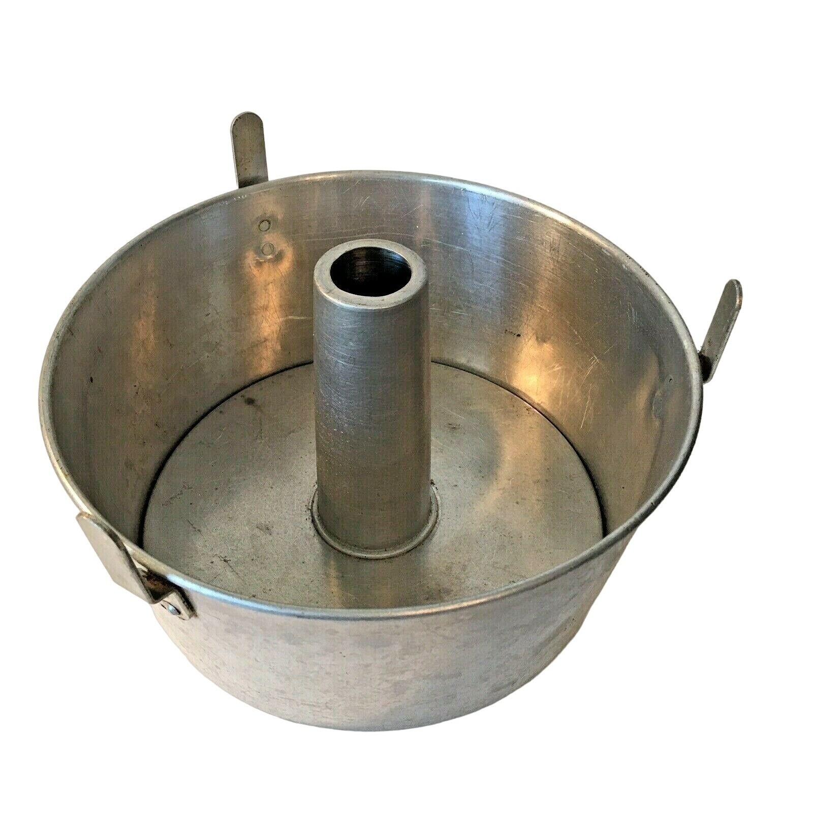 Angel Food Cake Pan Aluminum Vintage Comet 2 Pc Round 10" x 4.25