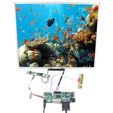 VGA DVI HD LCD Controller Board With 19 in G190ETN01.0  1280x1024 LCD Screen