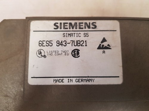 Siemens 6ES5 943-7UB21 Simatic S5 CPU Module - Picture 6 of 6