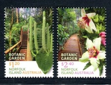 2023 Norfolk Island Botanic Gardens - MUH Design Set of 2 Stamps