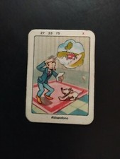 CARTA GIOCO DISEGNATA CRAVERI L'ALLEGRO INDOVINO NIVEA CARTA ABBANDONO OTTIMA