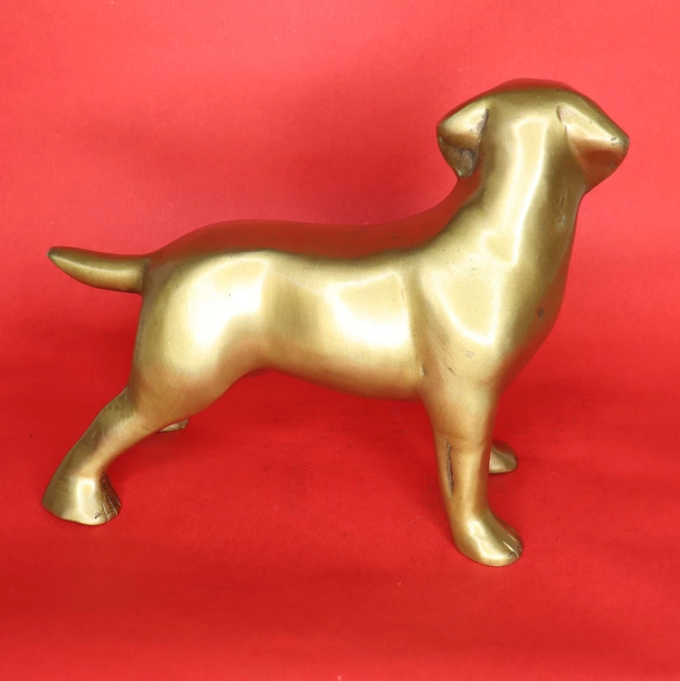 Estatuilla de perro de latón hecha a mano estilo victoriano escultura figura estatua de Feng Shui Foto 4 de 4