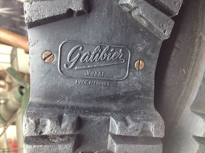 VINTAGE GALIBIER FRANCE JANNU BLACK LEATHER LACE UP VINTAGE GALIBIER FRANCE JANNU BLACK LEATHER LACE UP