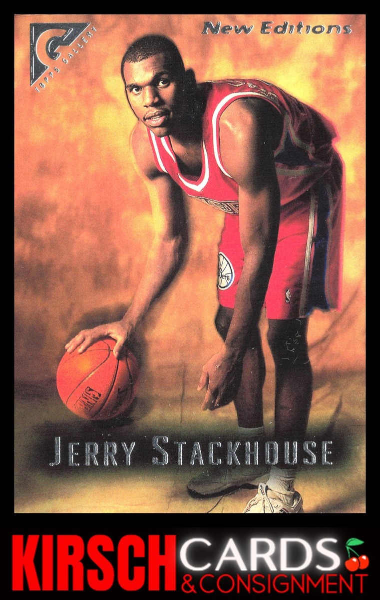 s*6様 house on the hill 90tops Jerry Stackhouse 1995-96 Topps Gallery #39 Player's Private Issue