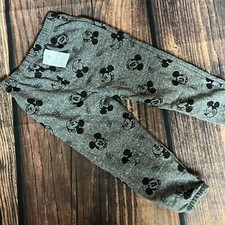Unisex Kids Gray Mickey Mouse Pull On Lounge Sweatpants Size 5T